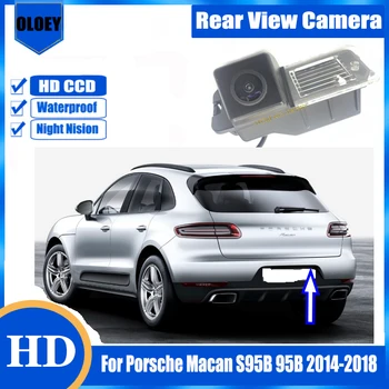 HD камера заднего вида |Для Porsche Macan S95B 95B 2014-2018 Водонепроницаемая камера ночного видения| Резервная парковочная камера заднего вида